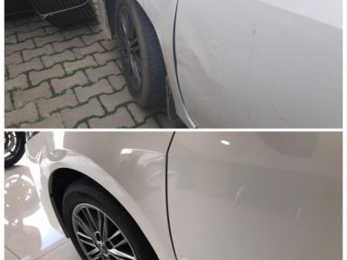 Toyota Corolla Sol Ön Kapı Çamurluk  Boyasız Göçük Düzeltme
